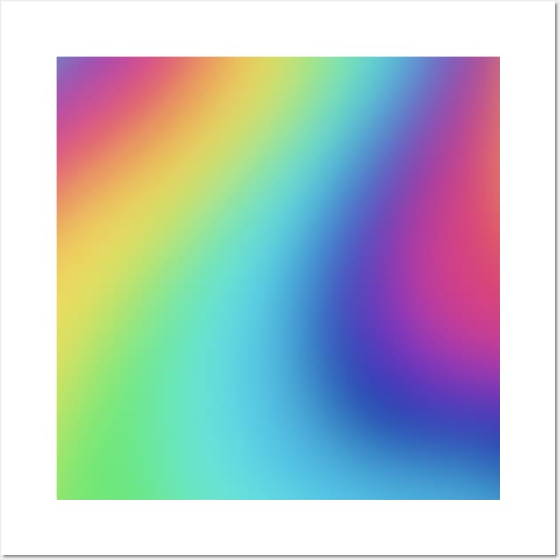 Bright Colorful Blurry Design Wall Art by KelseyLovelle